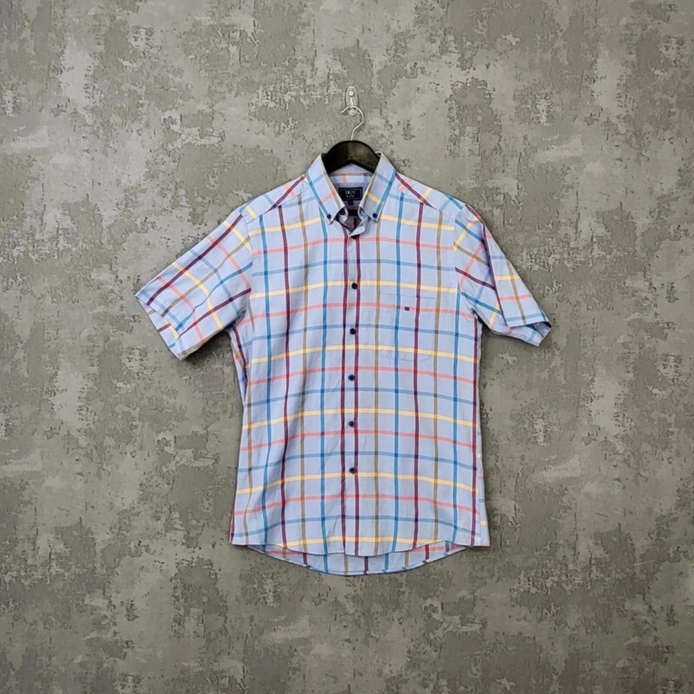 Casual Multicolor Plaid Button-Down Shirt